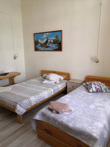 Двухместный номер с 1 кроватью или 2 отдельными кроватями в Отеле Hotel Ludza